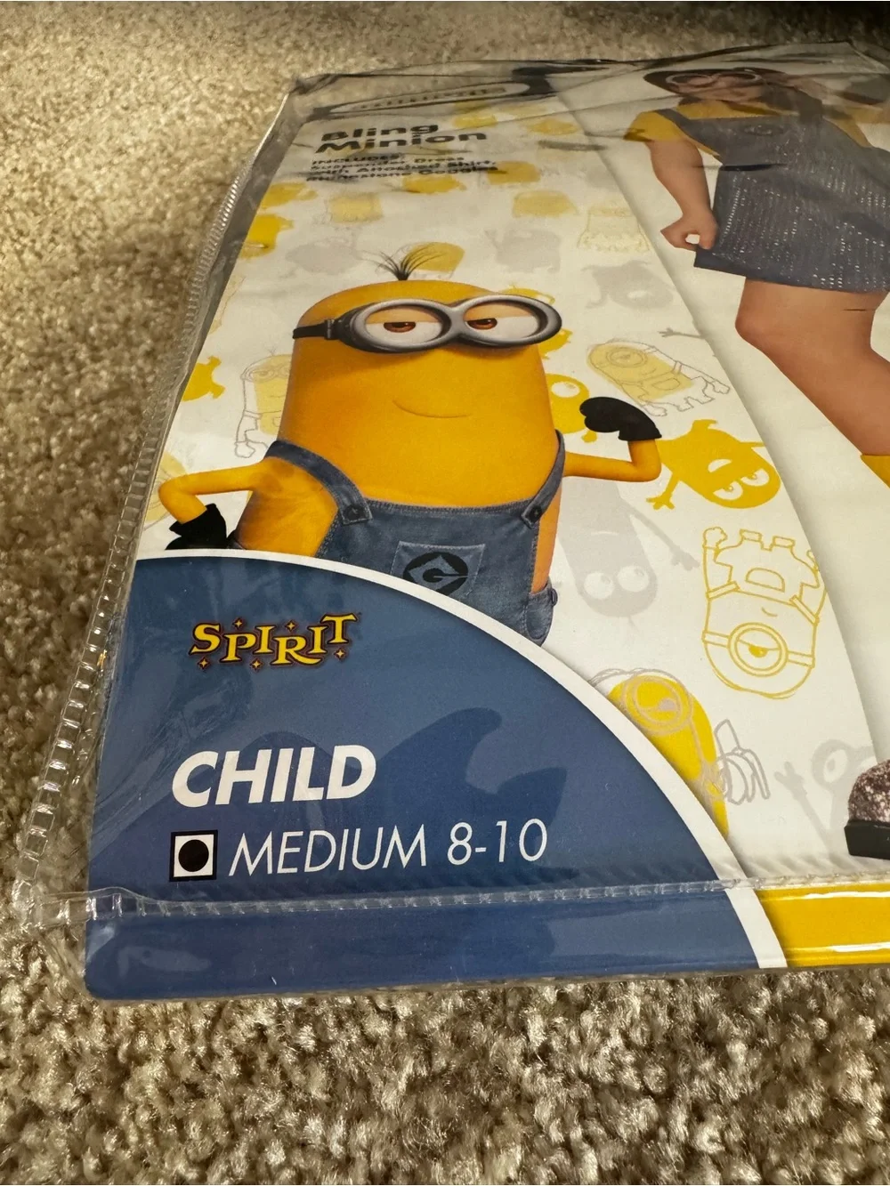 Spirit Halloween - Bling Minion Girls Yellow & Blue Costume
